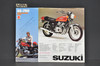 Vintage NOS 1977 Suzuki GS750 Motorcycle Brochure Specs Dealer Stamp OEM