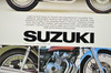 Vintage NOS 1977 Suzuki GS750 Brochure Motorcycle Specs Dealer Stamps OEM