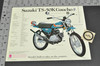 Vintage NOS 1973 Suzuki TS50 K Gaucho MT50 K Trailhopper Brochure Dealer Specs OEM