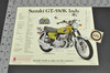 Vintage NOS 1973 Suzuki GT550 K Indy GT750 K LeMans Brochure OEM Dealer Specs