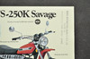 Vintage NOS 1973 Suzuki TM250 K Champion TS250 K Savage Brochure Dealer Specs