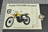 Vintage NOS 1973 Suzuki TM250 K Champion TS250 K Savage Brochure Dealer Specs