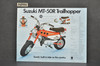 Vintage NOS 1971 Suzuki F50 R Cutlass MT50 R Trailhopper Brochure Dealer Specs