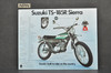 Vintage NOS 1971 Suzuki TS125 R Duster TS185 R Sierra Brochure Dealer Specs