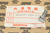 NOS Honda 1981 ATC185 S Front Wheel Hub Bolt 8x25 90103-958-670
