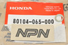 NEW OEM Honda VT750 Shadow Collar 80104-065-000