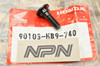 NOS Honda TRX250 TRX300 TRX400 Step Splash Guard Screw 90103-HB9-740