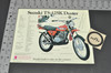 Vintage NOS 1973 Suzuki TS125 K Duster TM125 K Challenger Brochure Dealer Specs