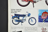 Vintage 1960s Suzuki K11 Challenger M12 Cavalier Brochure Dealer Specs Poster