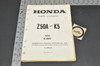 Vintage 1968-74 Honda Z50 K0-K5 Parts Catalog Book Diagram Manual 3rd Edition