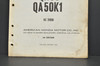 Vintage 1970-72 Honda QA50 K0-K1 Parts Catalog Book Diagram Manual 1st Edition