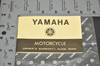 Vintage NOS 1973 Yamaha Motorcycle Owners Warranty Guide Book Manual 1st Ed OEM