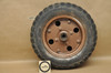 Vtg OEM Honda Z50 A K0-K1 Front Wheel Tire & Hub w/ Large 8 Bolts 44600-045-671