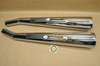 NOS Honda CB350 CB360 Taiwan Chrome Megaphone Exhaust Muffler Pipe Set 01-1000