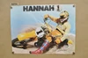 Vintage Bob Hannah Team Yamaha Motorcycle Poster Motocross Dealer Display