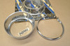 NOS Honda Drag Specialties Speedometer & Tachometer Gauge Cover & Clamp Set
