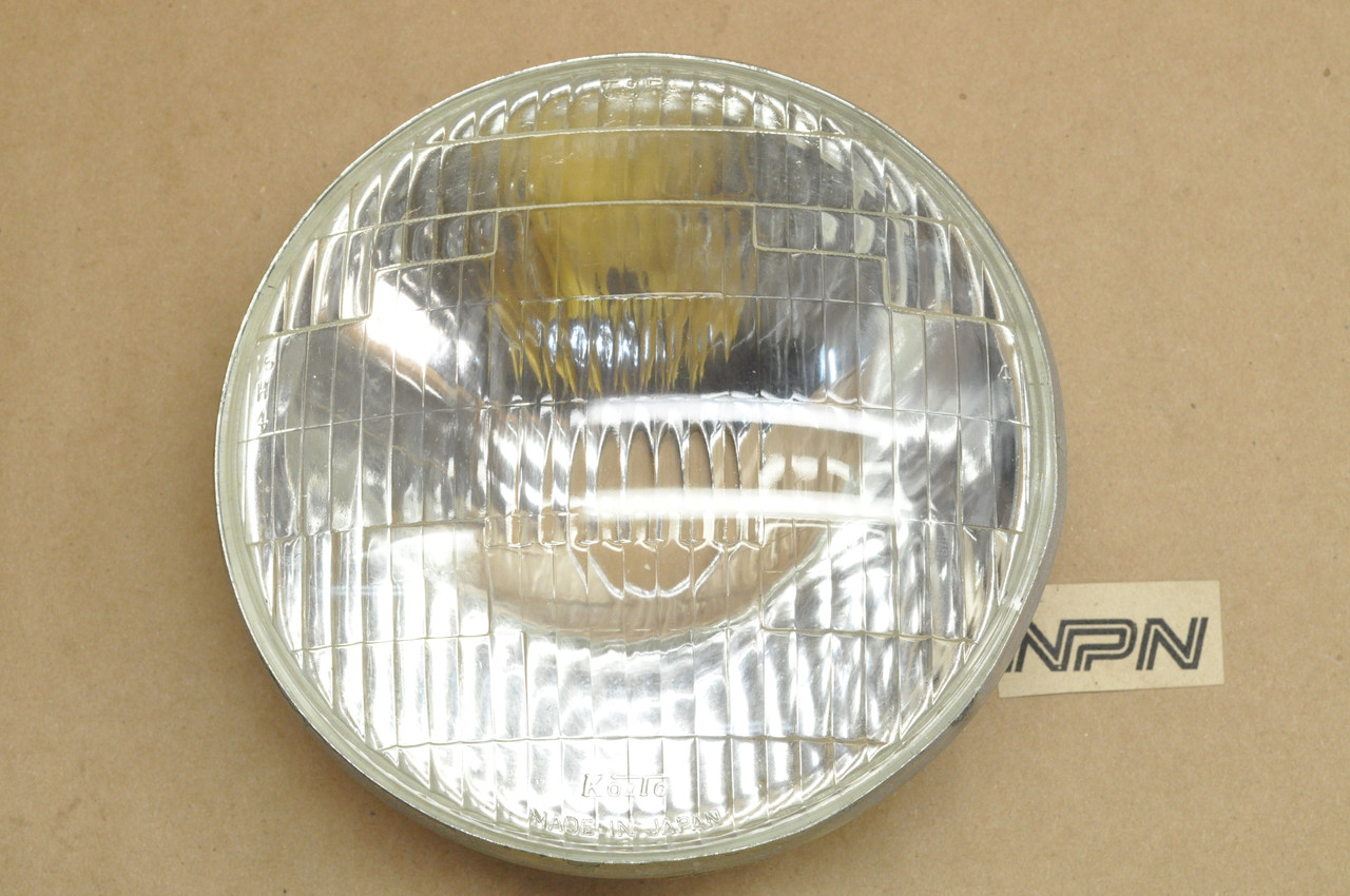 NOS Yamaha 1969-70 DS6 1969 R3 Koito Head Light Lens 12V 35/25W 235-84320-60