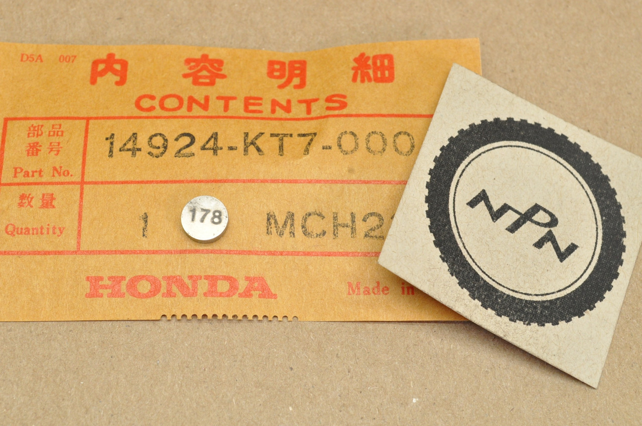 NOS Honda CB1 CBR600 NX250 VFR750 F VFR750R RC30 Valve Tappet Shim 1.775 14924-KT7-000