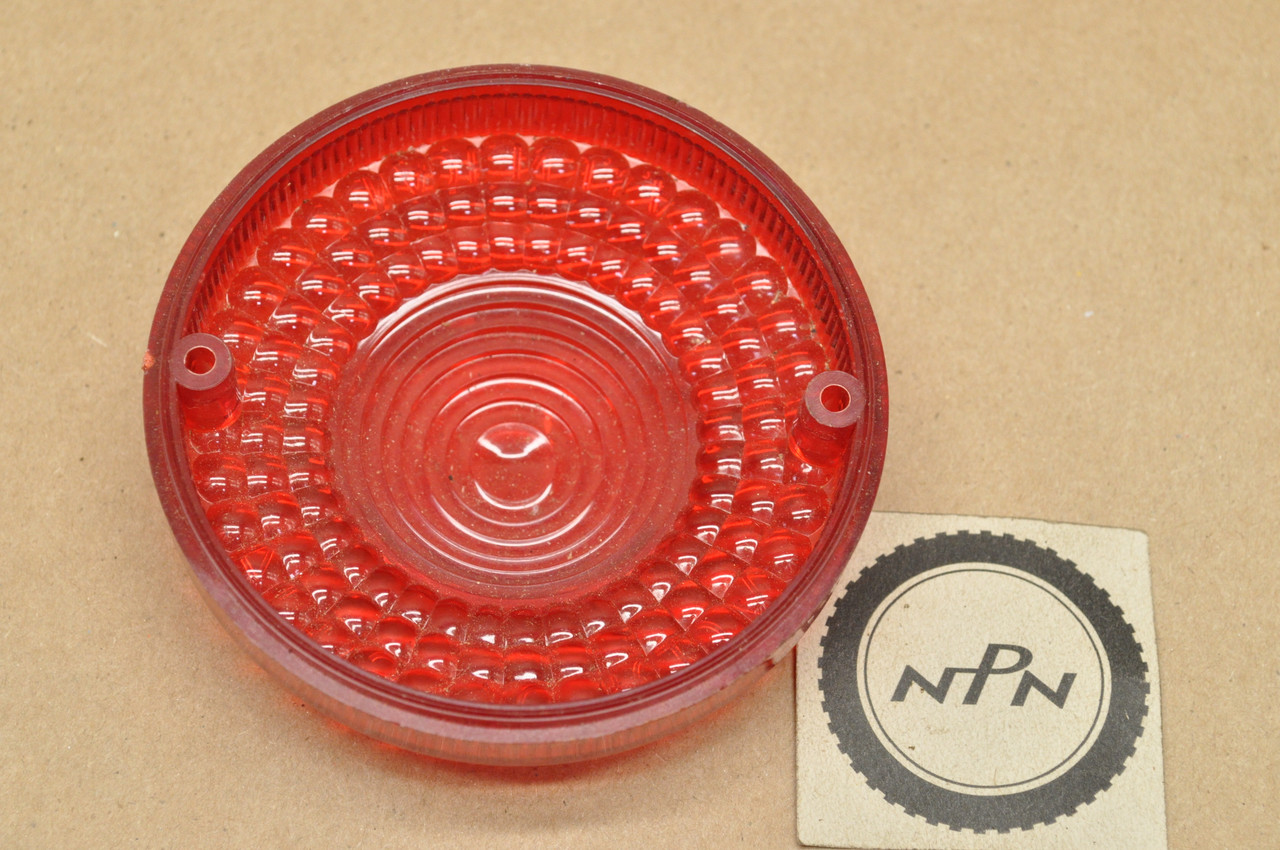NOS Yamaha DT250 DT400 RD350 RD400 TX650 TX750 XS1 XS2 XS750 XT500 Red Turn Signal Lens 341
