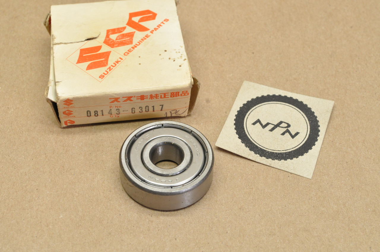 NOS Suzuki DS80 GN125 GSX-R50 OR50 RM50 RM60 RM80 Rear Wheel Hub Bearing 08143-63017