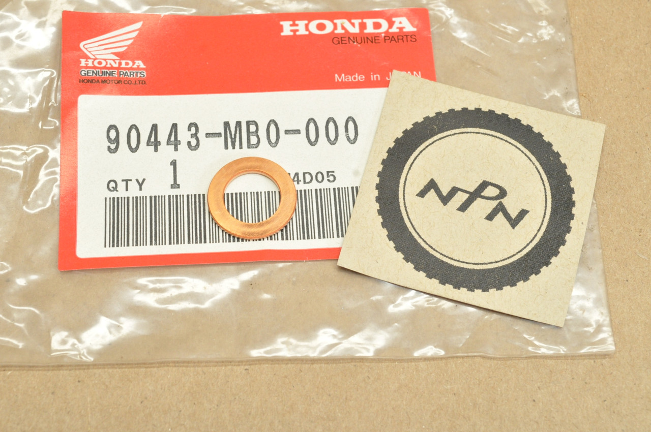 NOS Honda VF1100 VF500 VF700 VF750 VTR250 Seal Washer 90443-MB0-000