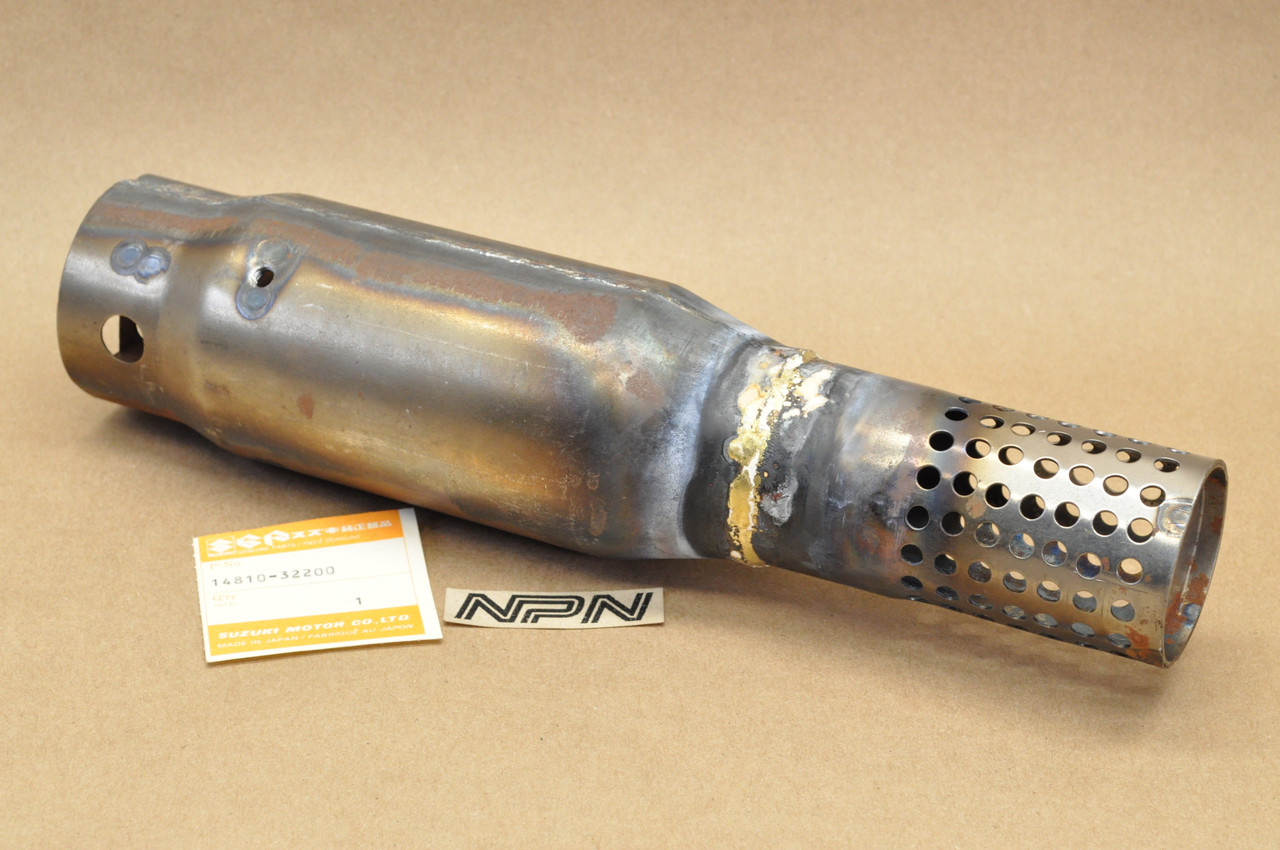 NOS Suzuki 1977-79 PE250 Exhaust Muffler Spark Arrestor 14810-32200