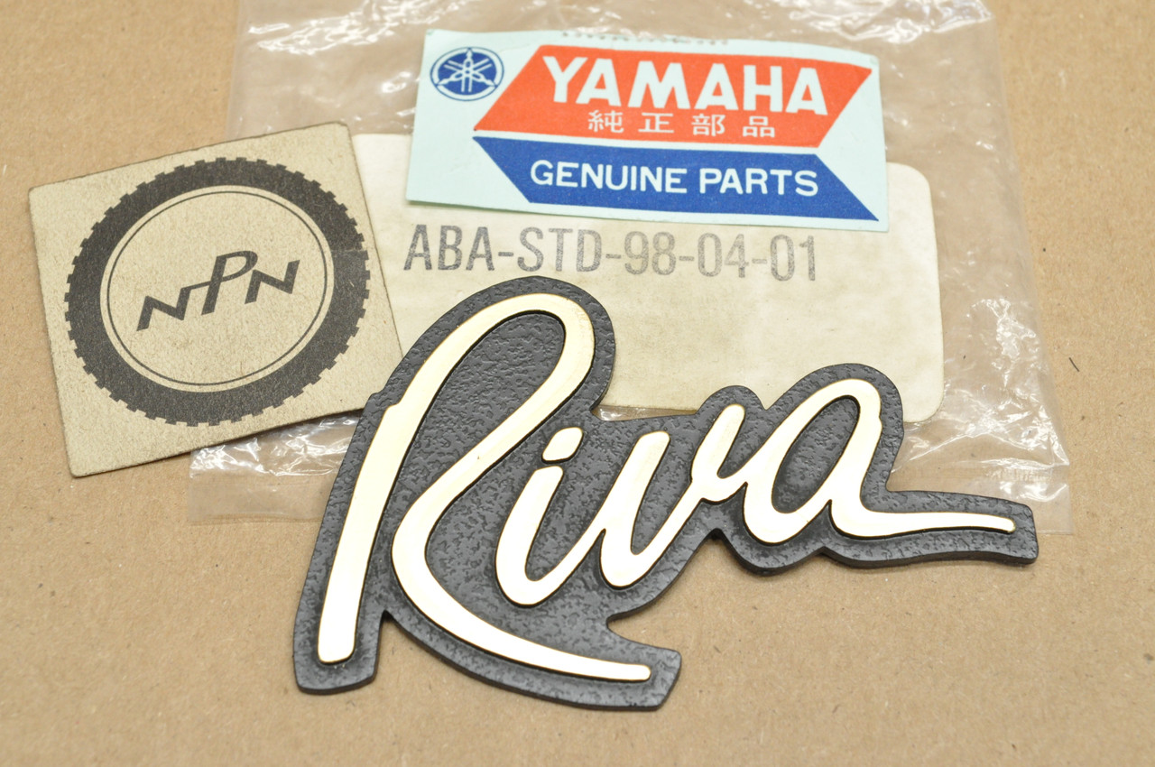 NOS Yamaha XC125 XC180 XC200 Riva Logo Emblem Decal ABA-STD98-04-01