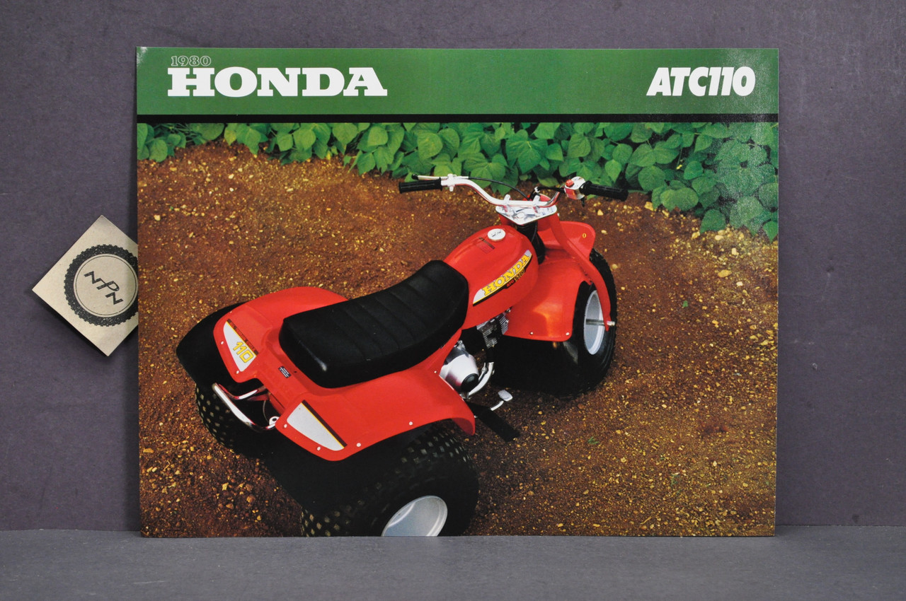 Vintage NOS 1980 Honda ATC110 Three Wheeler Brochure Spec Sheet Flyer