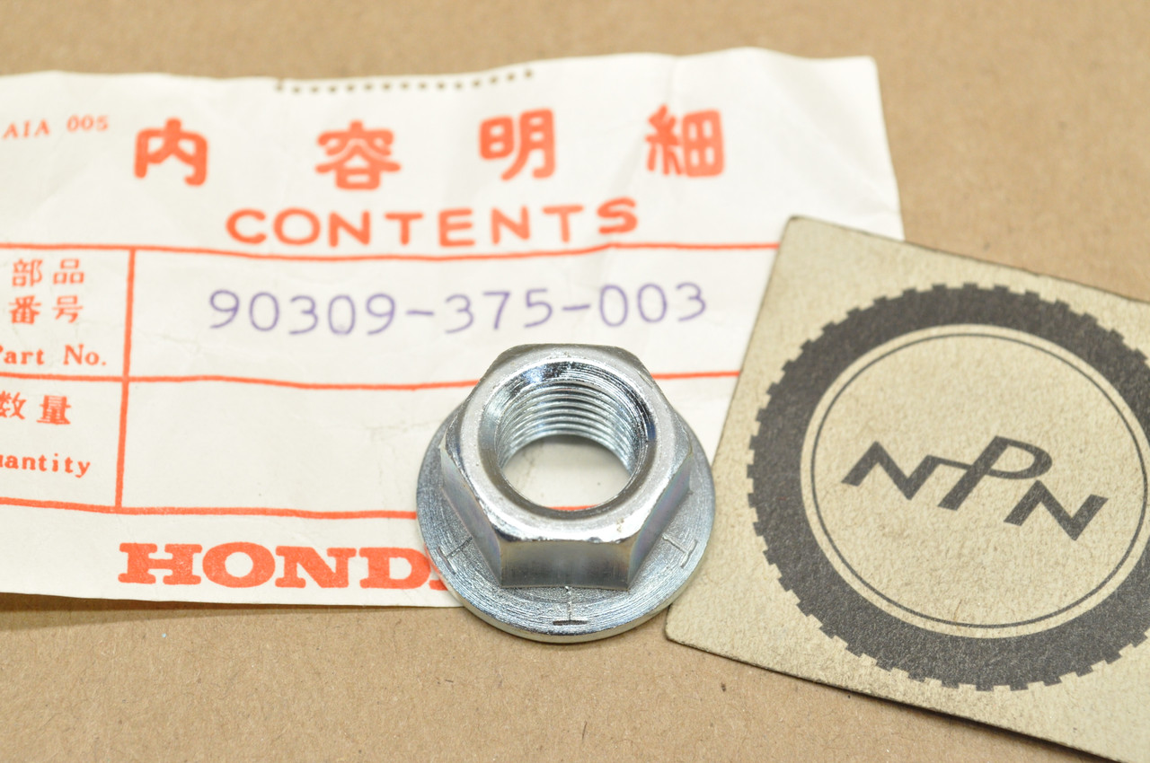 NOS Honda CB750 CB900 CBX CR125 MR175 VF1000 VF700 XL100 XR100 XR75 Nut 90309-375-003