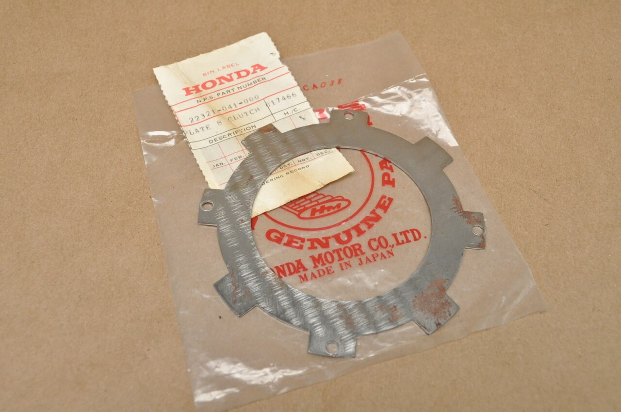 NOS Honda ATC70 C70 CT70 TRX70 QA50 Z50 Clutch Plate B 22321-041-000