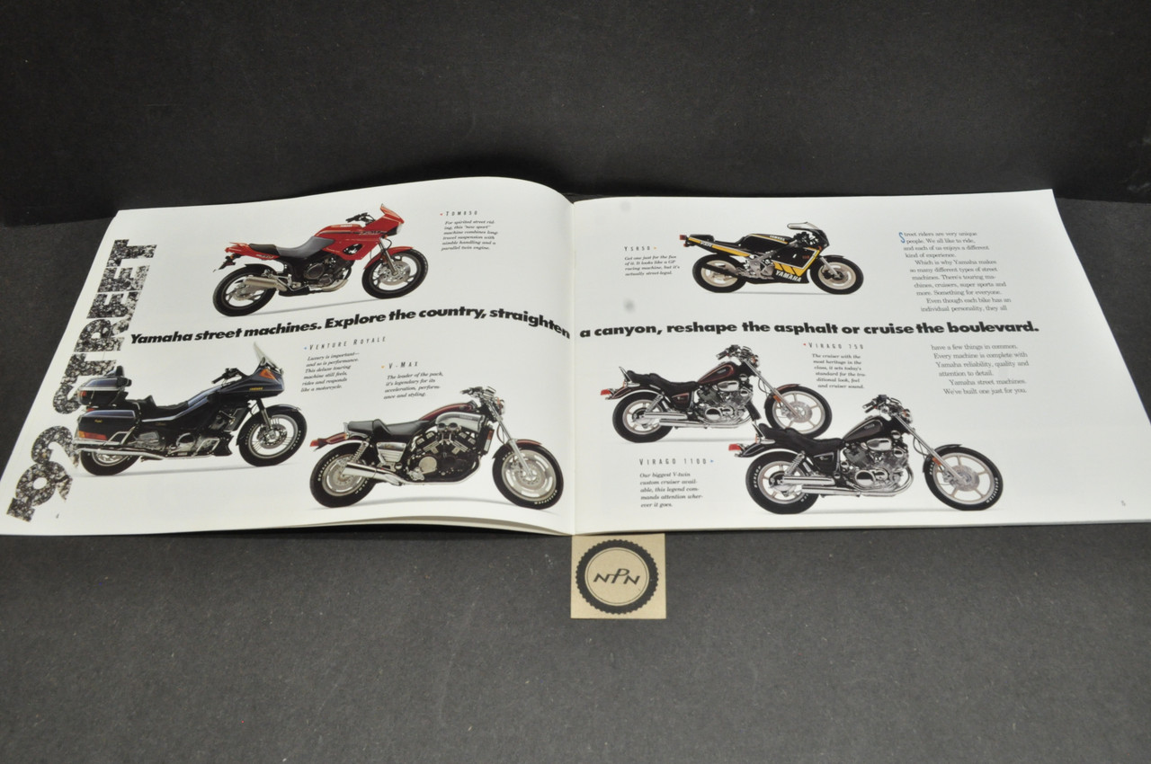 Vintage OEM Yamaha 1992 Motorcycle Dirt Bike Street Cruiser Full Line Catalog