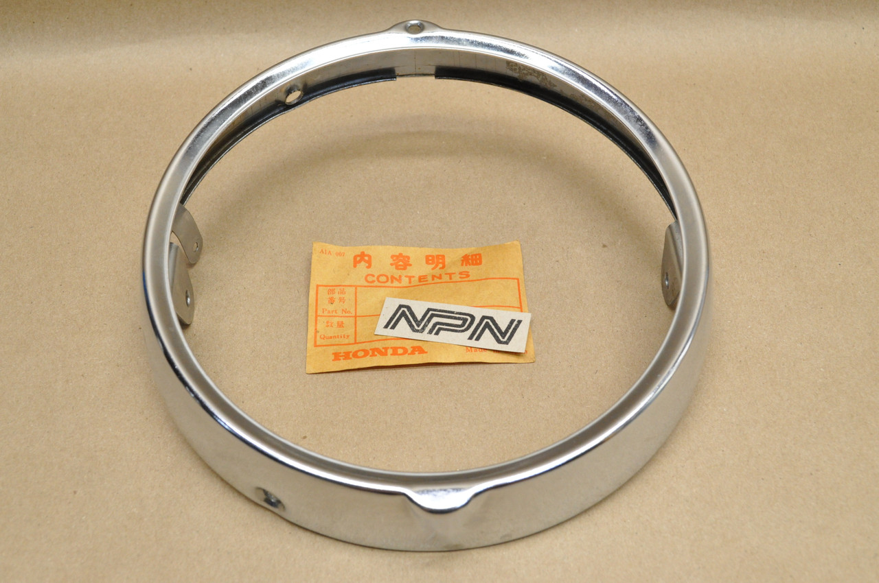 NOS Honda CB450 K0 & Late CL72 CL77 CB72 CB77 Head Light Bezel Ring 33101-283-003