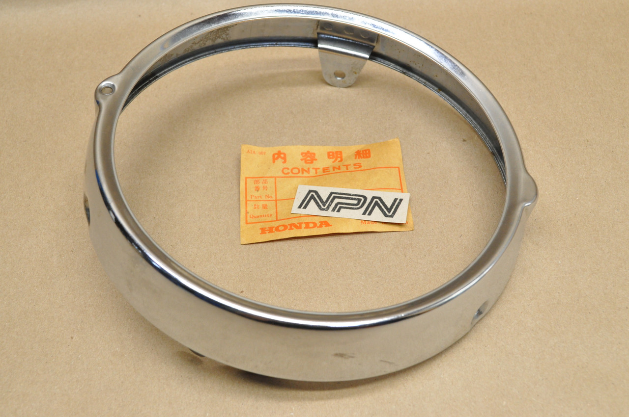 NOS Honda CB450 K0 & Late CL72 CL77 CB72 CB77 Head Light Bezel Ring 33101-283-003