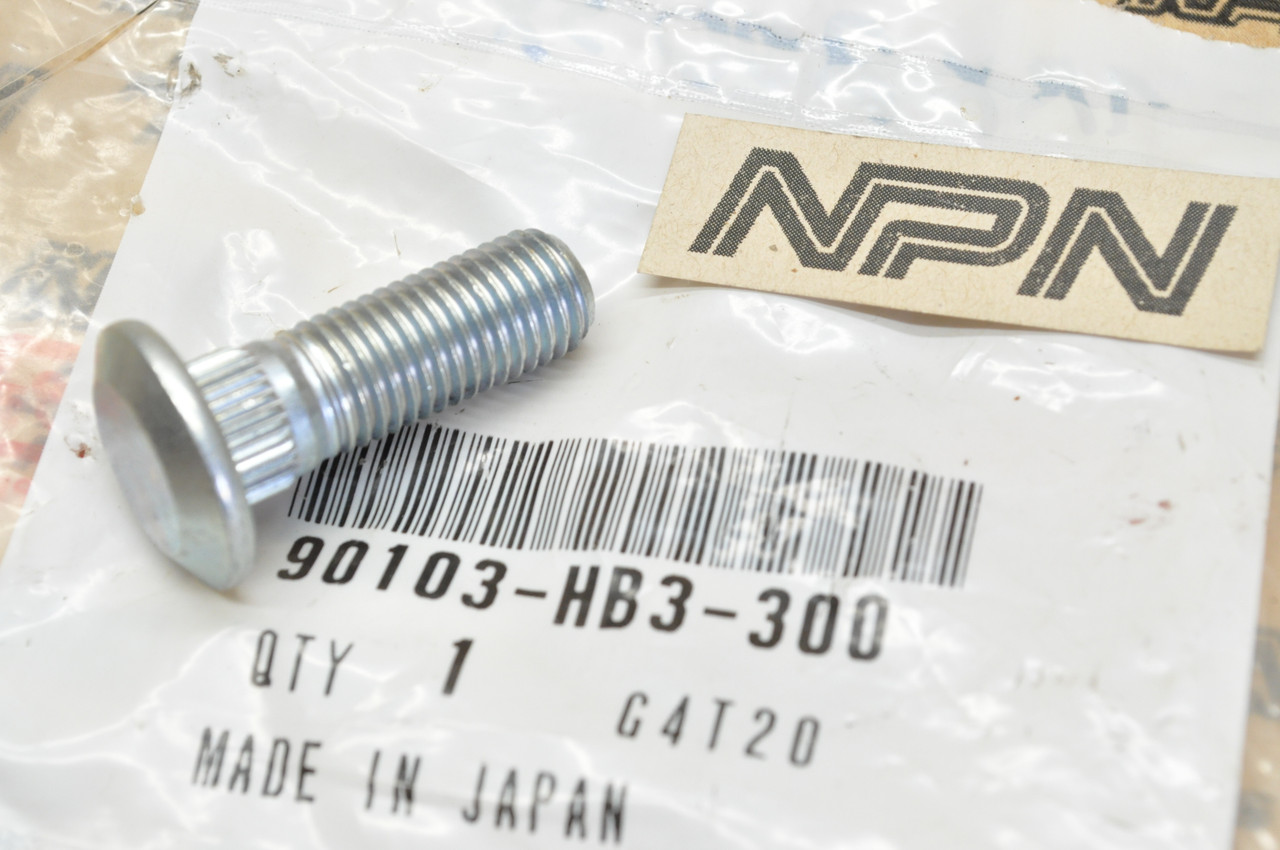 NOS Honda TRX200 TRX250 TRX300 Fourtrax Wheel Bolt 10x30 90103-HB3-300