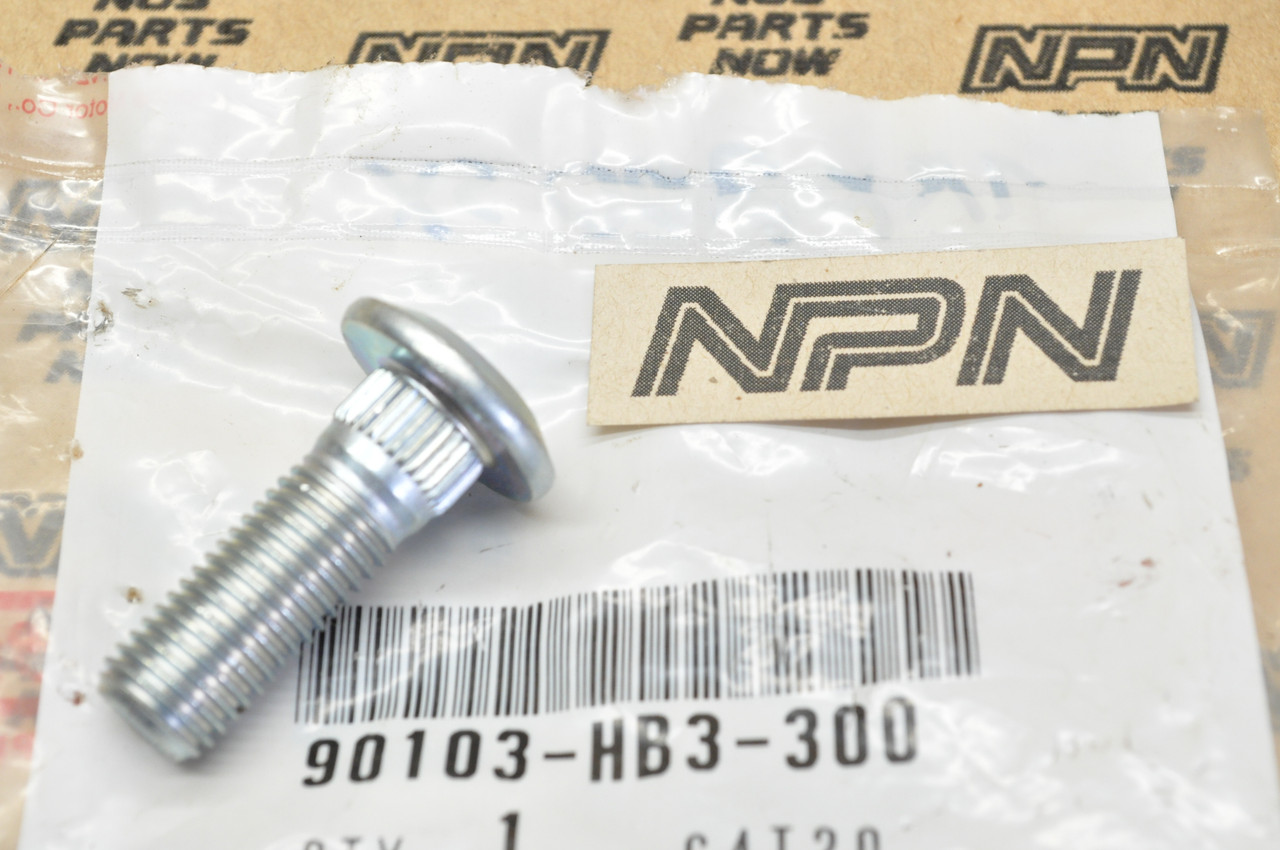 NOS Honda TRX200 TRX250 TRX300 Fourtrax Wheel Bolt 10x30 90103-HB3-300