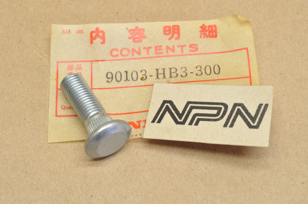 NOS Honda TRX200 TRX250 TRX300 Fourtrax Wheel Bolt 90103-HB3-300