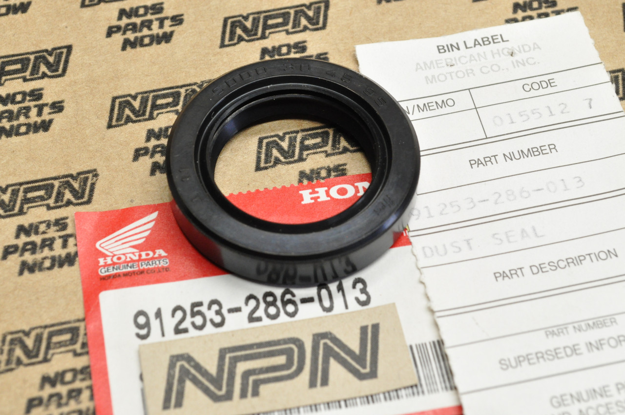 NOS Honda CB750 CB900 CBX CR250 SL350 XL250 XL350 Dust Seal 91253-286-013