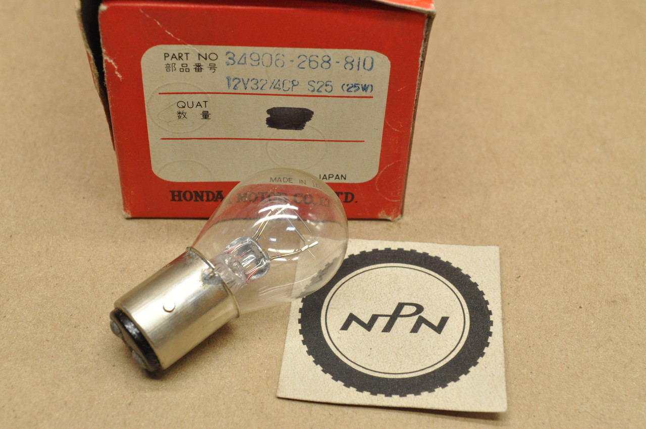 NOS Honda CA72 CB450 CB750 CB77 CL450 CL77 SL350 Tail Light Bulb 34906-268-810