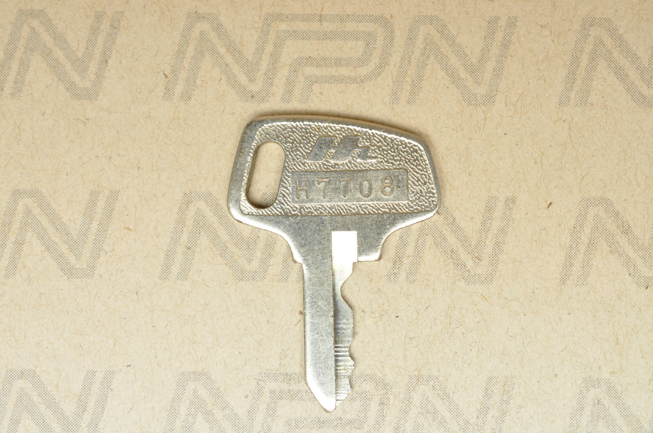 NOS Honda OEM Ignition Switch & Lock Key Single Groove H7708
