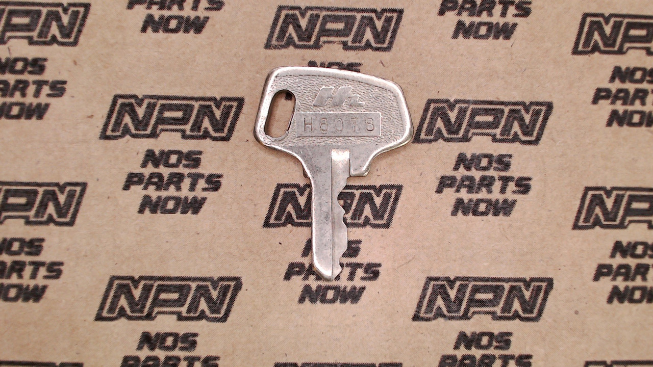 NOS Honda OEM Ignition Switch & Lock Key Single Groove H8078