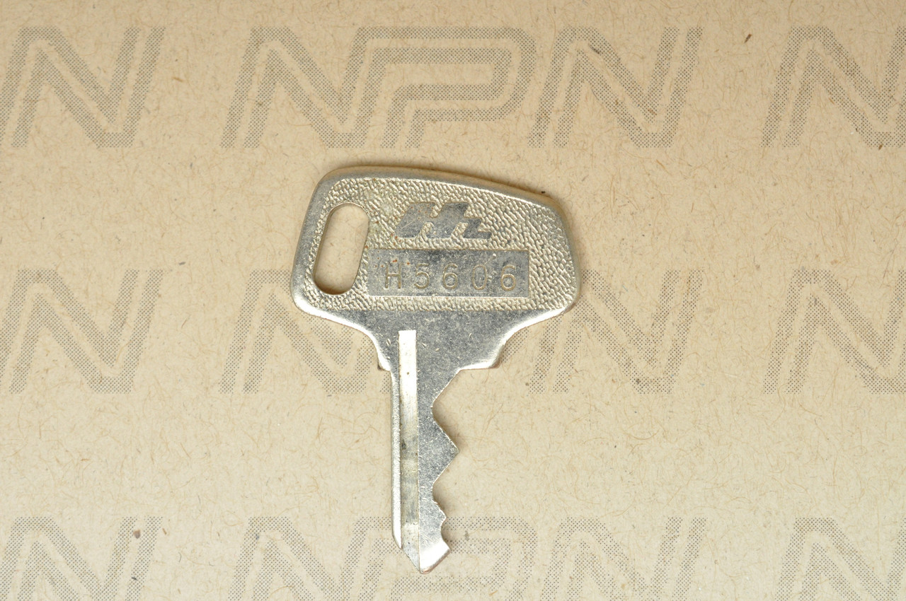 NOS Honda OEM Ignition Switch & Lock Key Single Groove H5606