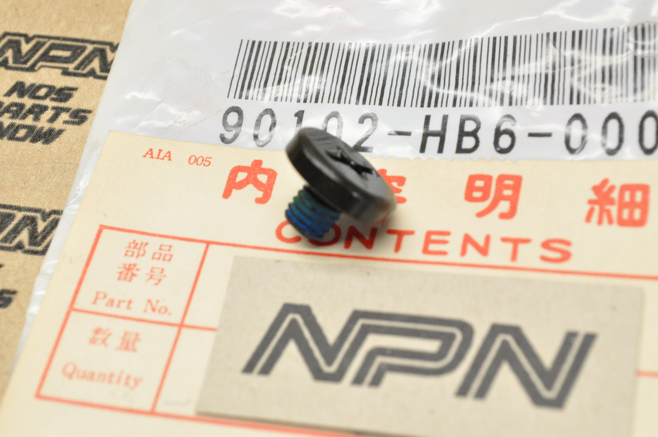 NOS Honda ATC125 TRX125 TRX300 Fourtrax Splash Mud Guard Screw 90102-HB6-000