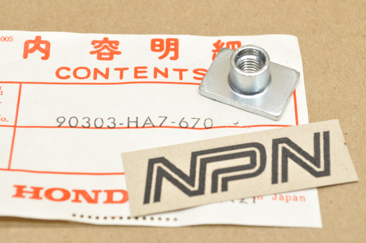 NOS Honda 1986 TRX350 Fourtrax Front Fender or Wire Harness Nut 90303-HA7-670