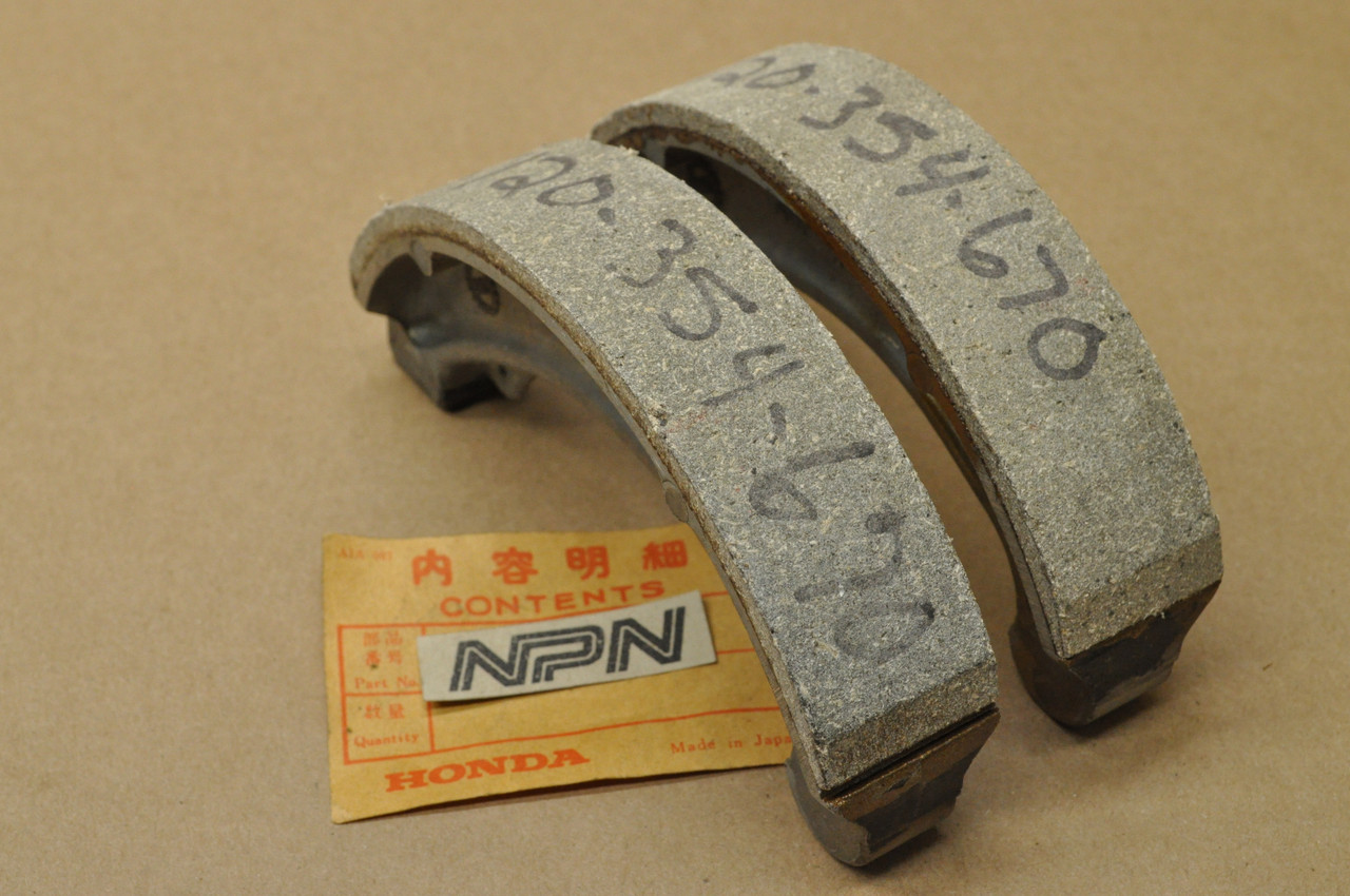 NOS Honda CA175 CB175 CL175 CL200 SL350 Front Brake Shoe Pad Set 45120-354-670