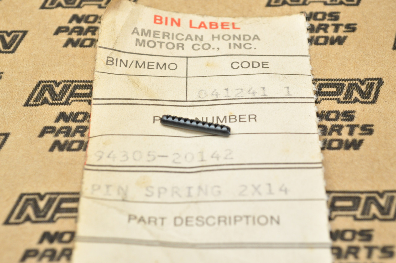 NOS Honda CB750 A GL1000 Gold Wing TRX250 TRX350 Spring Pin 94305-20142