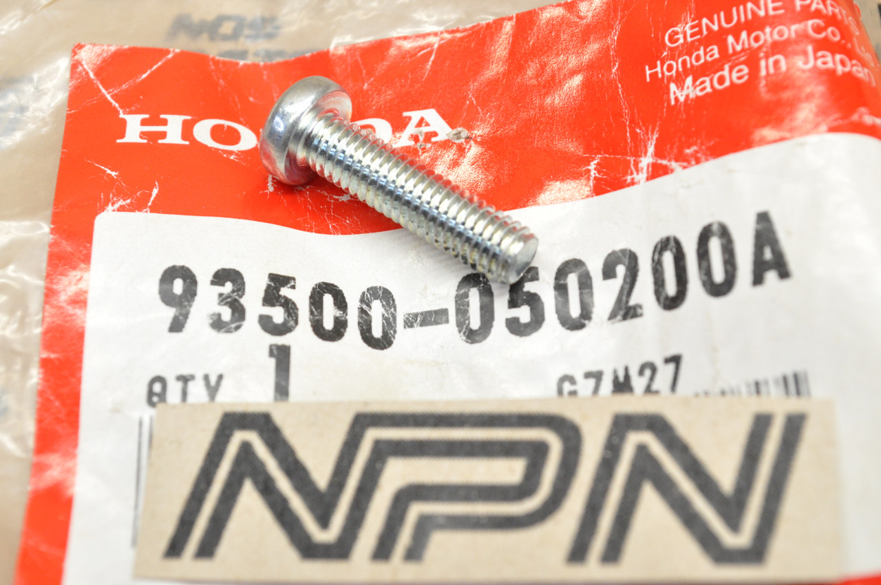 NOS Honda ATC250 CB750 CT110 CT70 CT90 MT125 XL250 XL500 Screw 93500-05020-0A