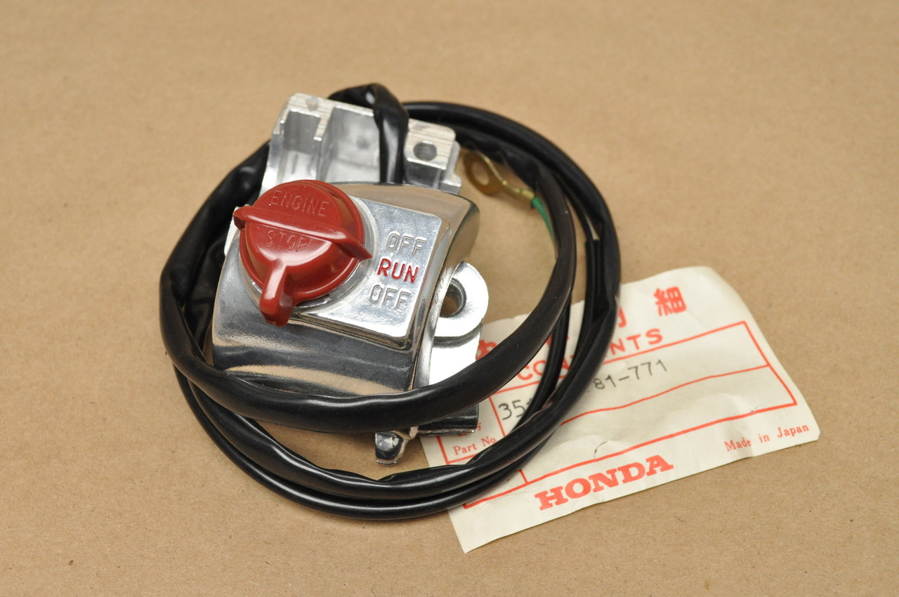 NOS Honda 1980-85 Z50 Z50R Run Stop Kill Switch Assembly 35130-181