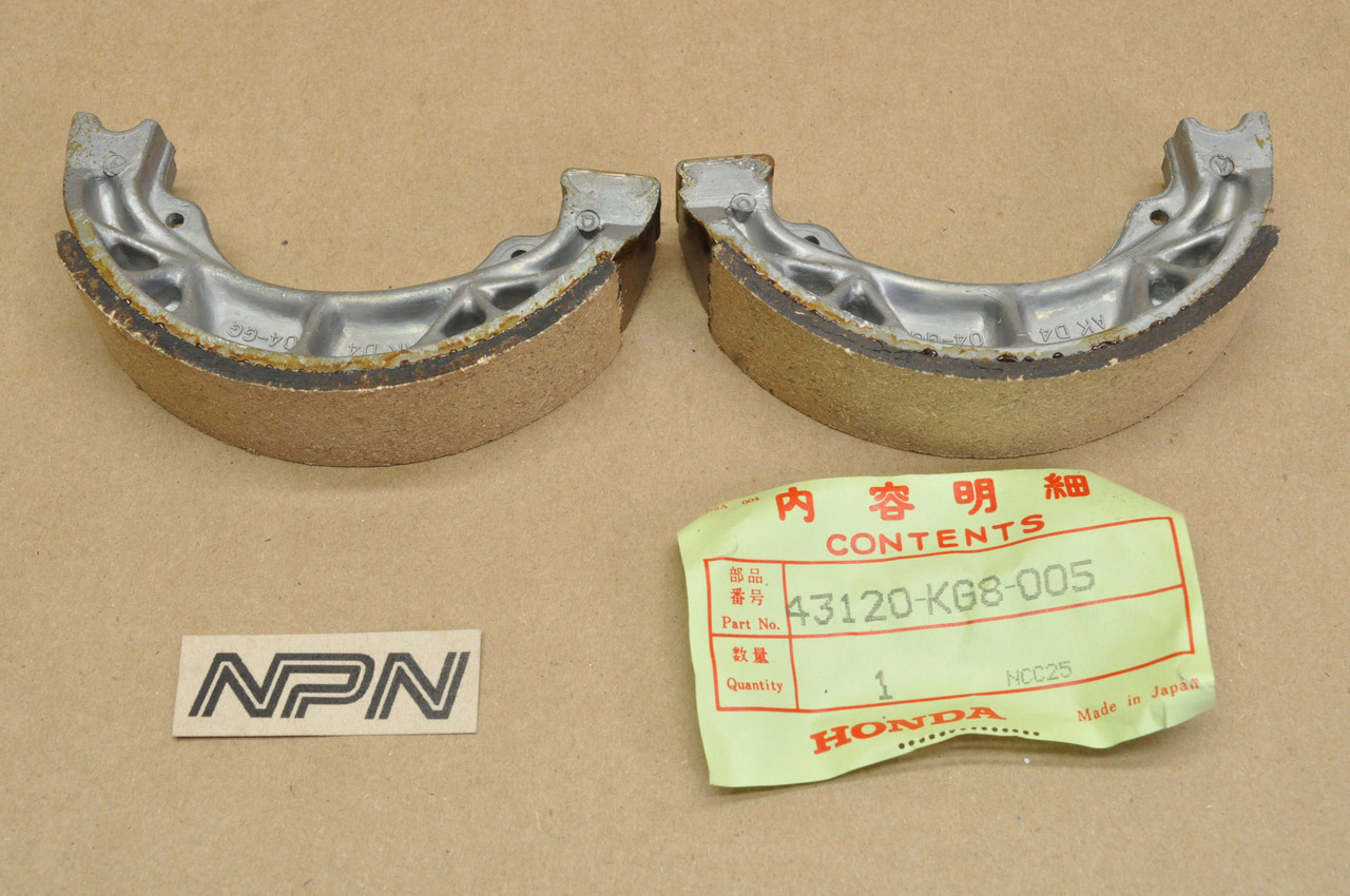 NOS Honda CH125 CH150 NH125 Rear Brake Shoe Pad Set 43120-KG8-005