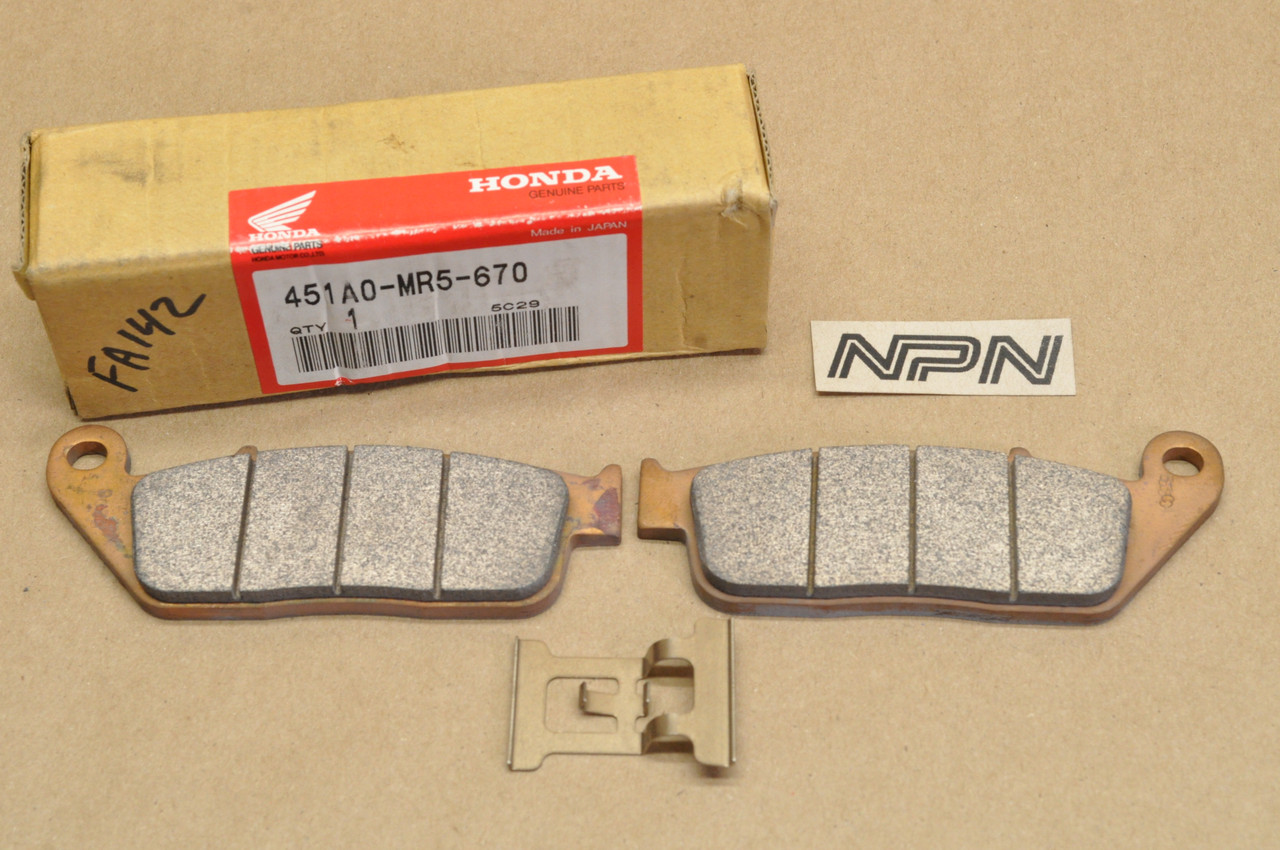 NOS Honda CBR1000 F PC800 ST1100 Front Brake Shoe Pad Set Kit 451A0-MR5-670