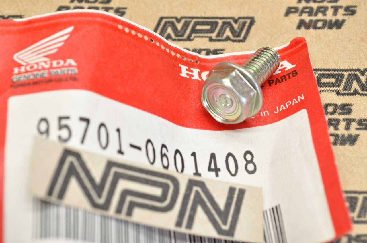 NOS Honda ATC200 CB450 CB750 CBX CR450 GL1200 XL185 XR350 Bolt 95701-06014-08